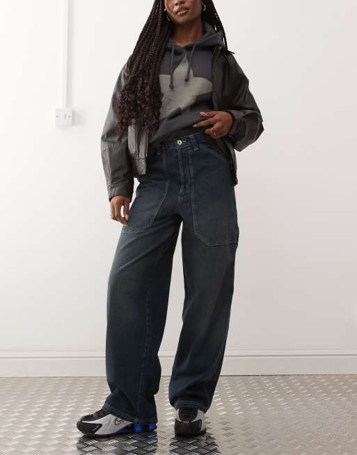 COLLUSION X008 skater jeans in darkwash