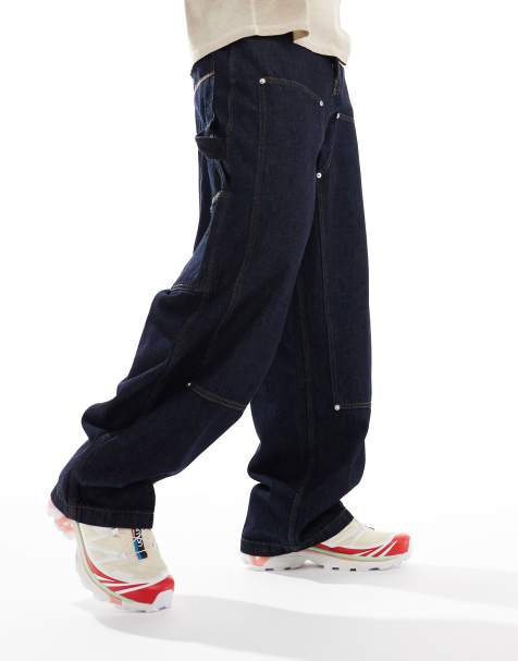 COLLUSION X008 skater jeans in rinse wash - view 1