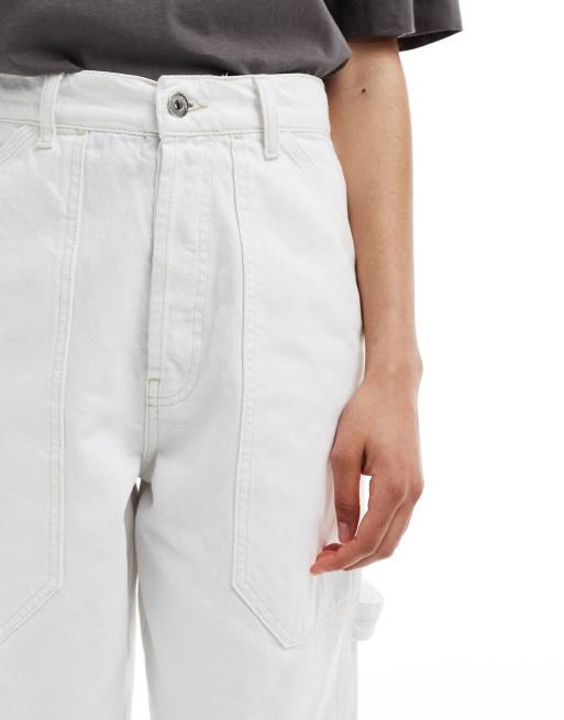 COLLUSION – x008 – Vita jeans i skaterstil och unisex-modell, 3 av 5