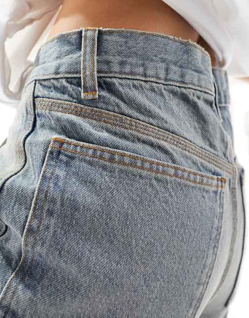 COLLUSION x009 mid rise dad jeans in light wash, 2 of 5