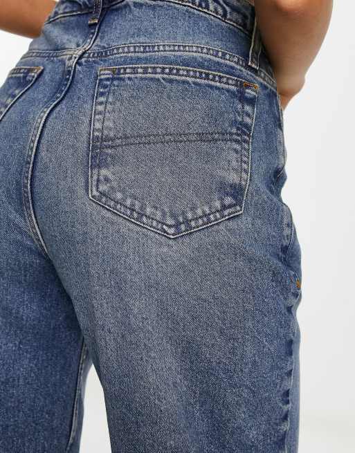 COLLUSION x009 mid rise dad jeans in mid wash, 5 of 5