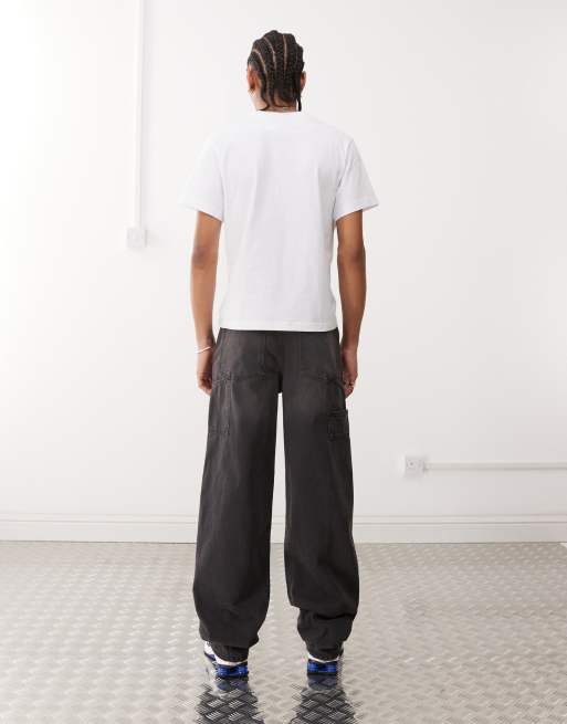 COLLUSION X011 carpenter jeans in washed black