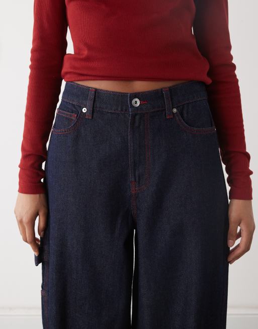 COLLUSION X011 carpenter mid rise jean in rinse (part of set), 4 of 5