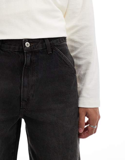 COLLUSION - X011 - Jeans color nero slavato, 3 di 5