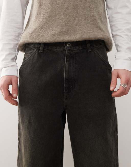 COLLUSION - x011 - Timmermansjeans in zwart met wassing, 4 van 5