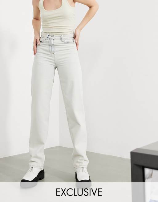 collusion x014 90s baggy dad jeans in washed black