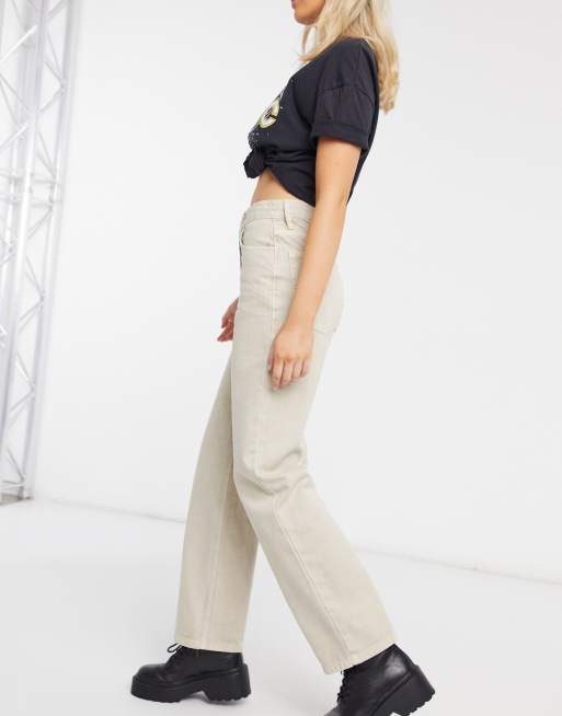COLLUSION x014 90s baggy dad jeans in oyster wash ASOS