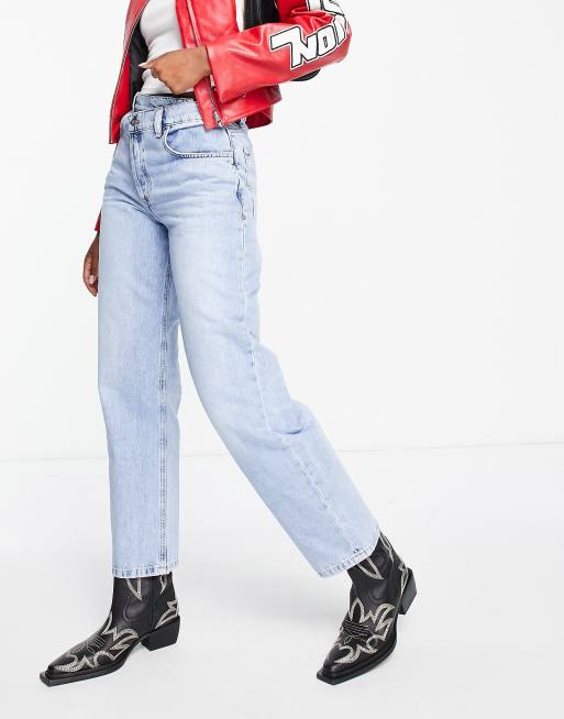 COLLUSION x014 90s baggy dad jeans with stepped waist band, 3 of 4