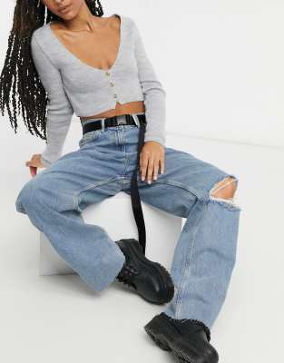 collusion x014 90s baggy jeans in vintage blue