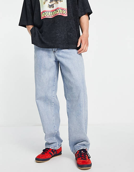 COLLUSION x014 90s baggy jeans in blue