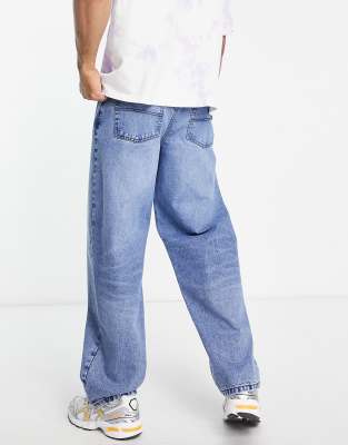 collusion x014 90s baggy jeans in vintage blue