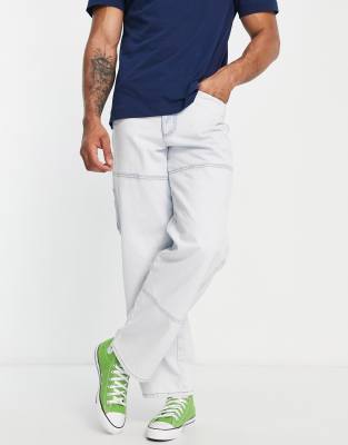 collusion x014 dad jeans in washed black