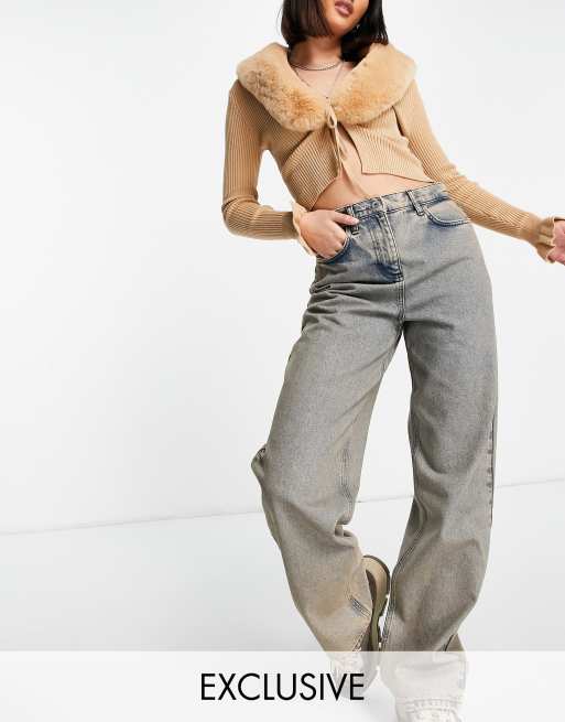 COLLUSION - x014 Extreme - Posede 90'er-jeans i 00'er-vask