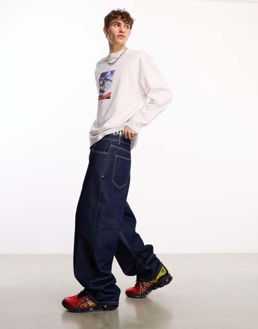 COLLUSION - X014 - Jean antifit en denim brut