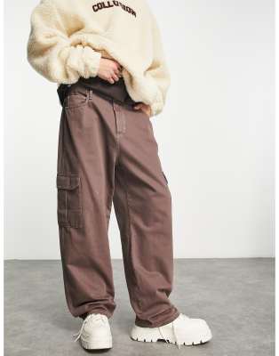 mocha brown cargo pants