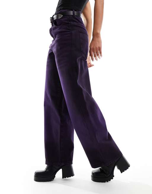 Purple store baggy jeans