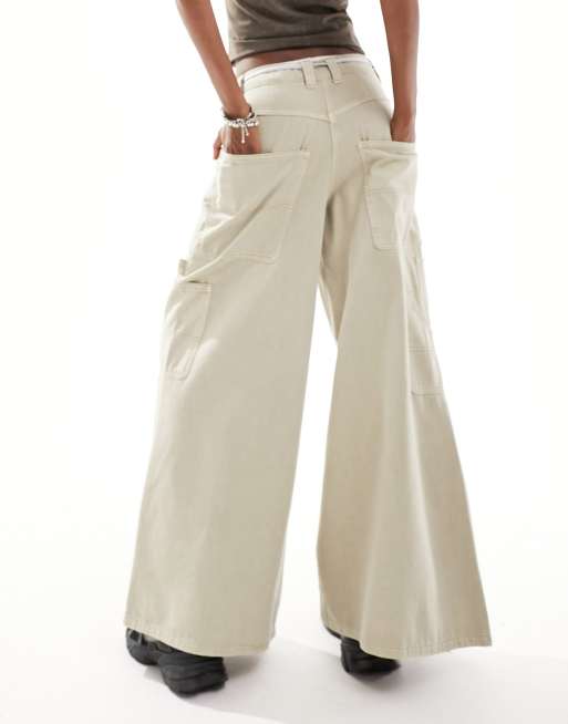 COLLUSION x018 Skater jeans in stone, 2 of 5