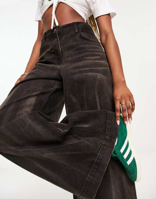 COLLUSION x023 ultra baggy jeans in washed black | ASOS
