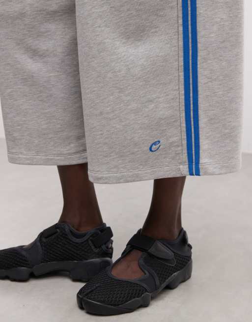 COLLUSION xl baggy ankle grazer shorts in grey marl, 5 of 5