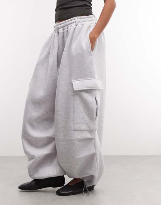 COLLUSION XL Baggy cargo trackies in grey, 2 of 5