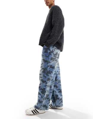 Collusion Xl Baggy Jeans In Multi