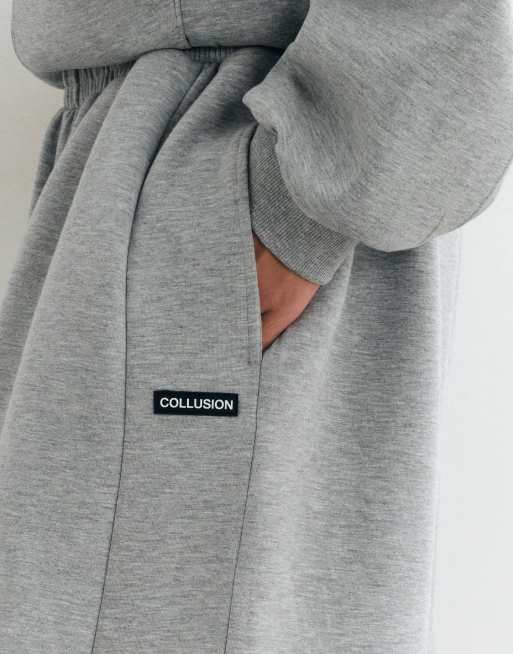 COLLUSION XL baggy jogger in grey, 5 of 5