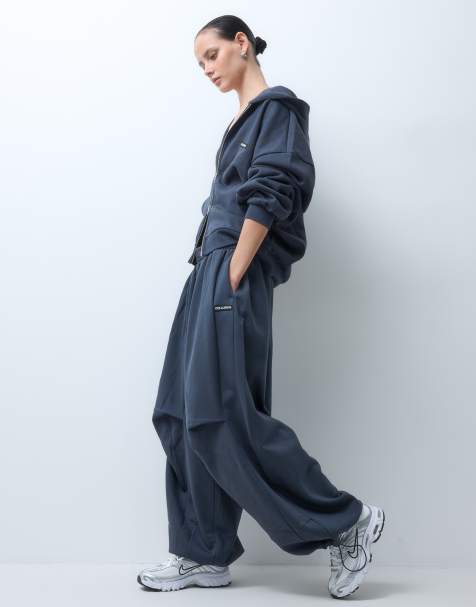 COLLUSION xl baggy jogger in navy co-ord - view 1
