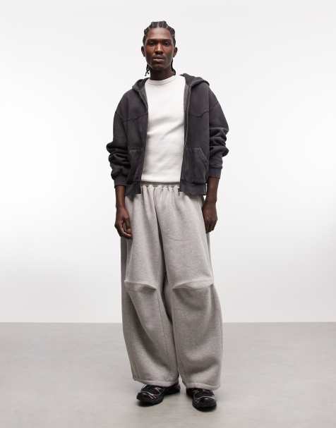 COLLUSION - XL baggy joggingbroek in grijs - view 1