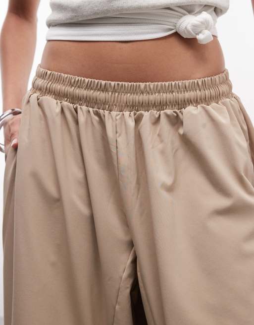 COLLUSION - XL baggy sport-joggingbroek in stone, 4 van 5
