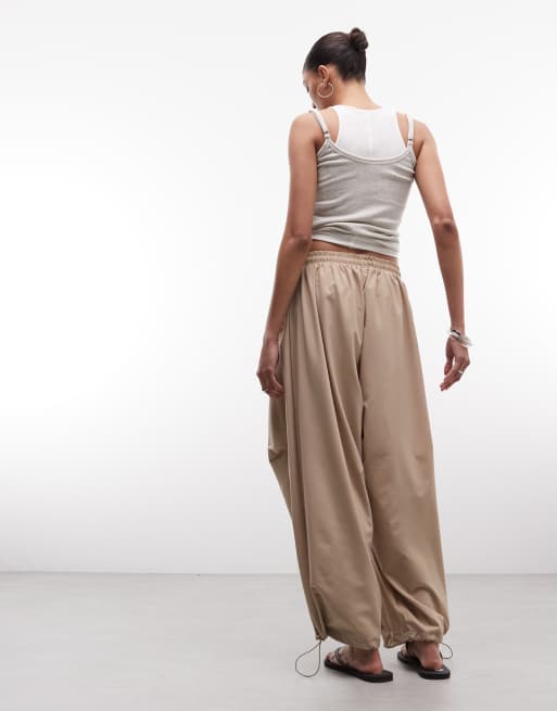 COLLUSION - XL baggy sport-joggingbroek in stone, 5 van 5