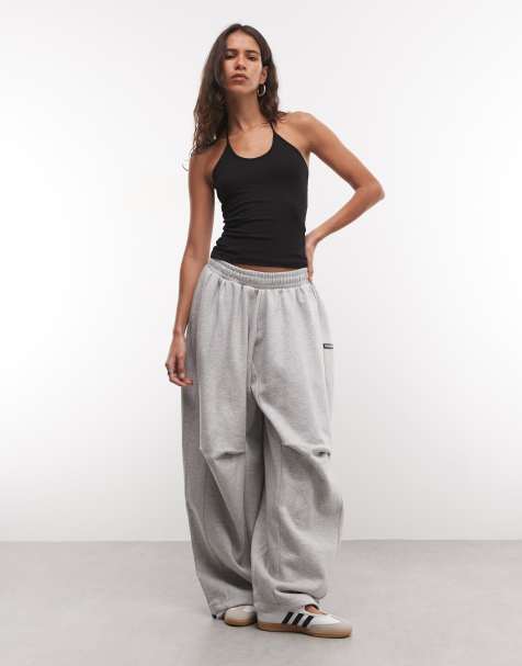COLLUSION xl baggy sweatpants in gray heather - part of a set - view 1