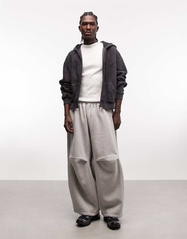 ENNOY HOODIE＋SWEAT PANTS GRAY XL COLLUSION XL Baggy sweatpants in gray | ASOS