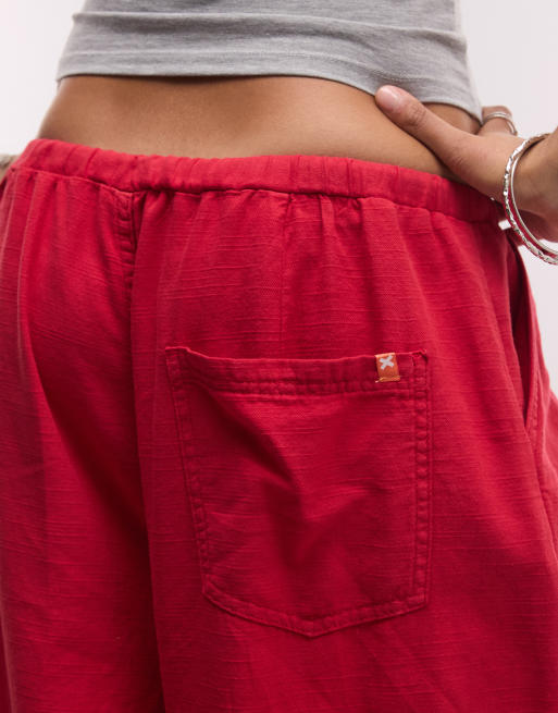 COLLUSION XL Ballonhose zum Hineinschlüpfen in verwaschenem Rot, 3 von 5