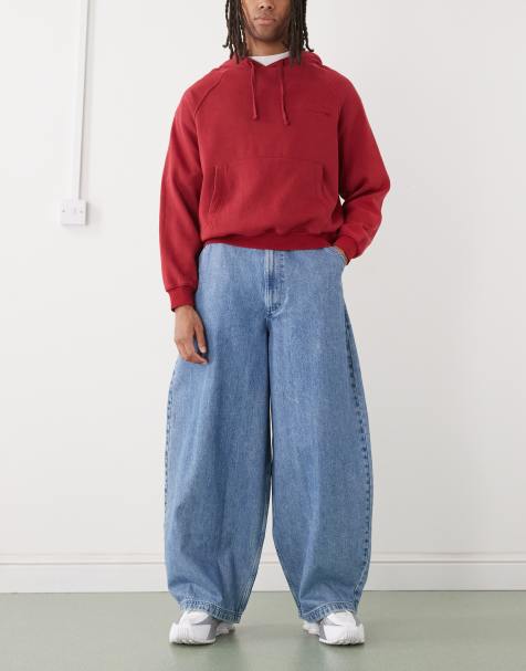 COLLUSION XL balloon jean in light blue wash 