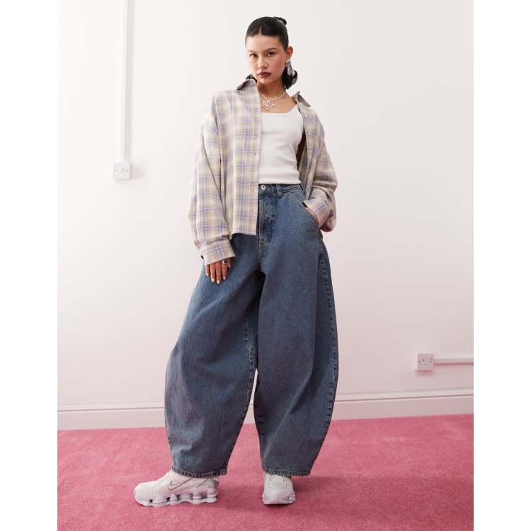 【KOOLOSET】Bollet Damage Balloon Banding Denim KOOLOSET】Bollet Damage Balloon Banding Denim