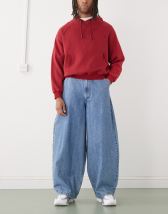 COLLUSION XL balloon jeans in light blue wash