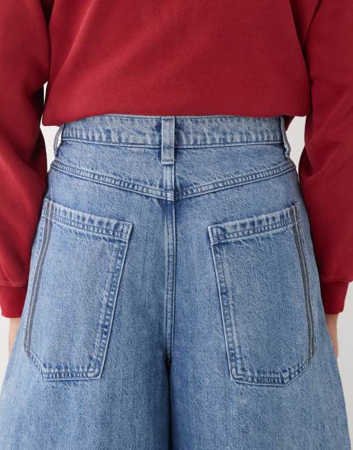 COLLUSION XL balloon jeans in light blue wash , 4 of 5