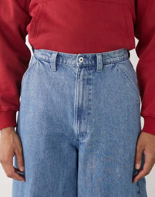 COLLUSION XL balloon jeans in light blue wash