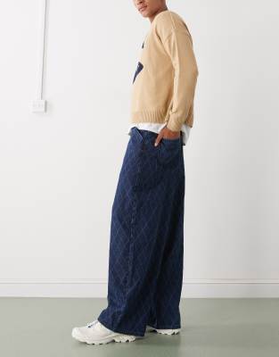 Collusion Xl Balloon Jeans In Blue