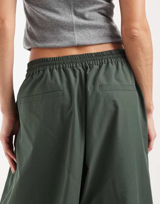 COLLUSION XL balloon leg pants in khaki, 4 of 5