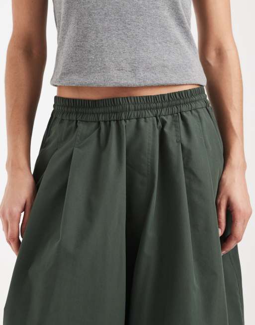 COLLUSION XL balloon leg pants in khaki