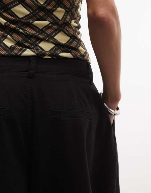COLLUSION XL balloon trouser with pleats in black, 4 of 5