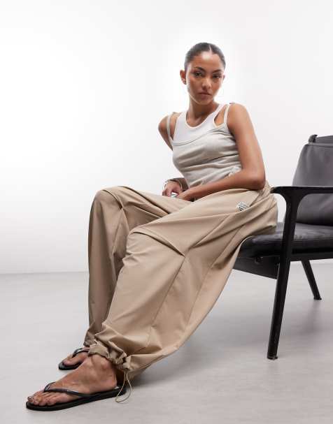 COLLUSION - XL - Beige posede sports-joggingbukser - view 1