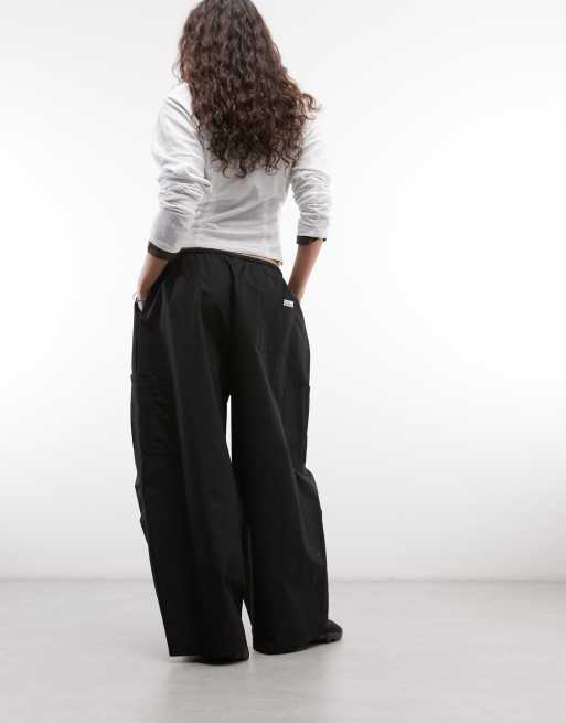 COLLUSION XL cargo balloon pant in black, 5 of 5