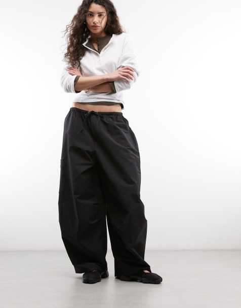 COLLUSION XL cargo balloon trouser in black - view 1
