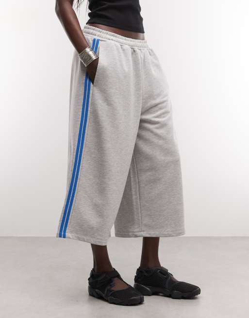 COLLUSION XL - Pantaloncini ampi alla caviglia grigio mélange, 3 di 5