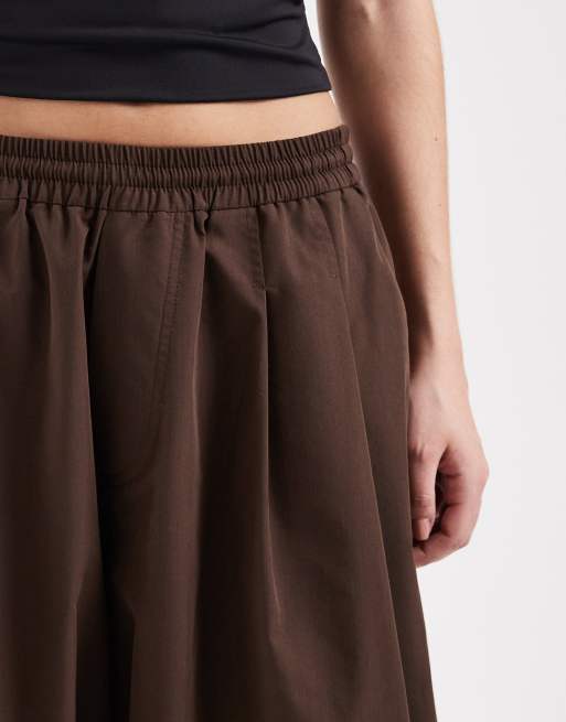 COLLUSION - XL - Pantaloni a palloncino color cioccolato, 3 di 5