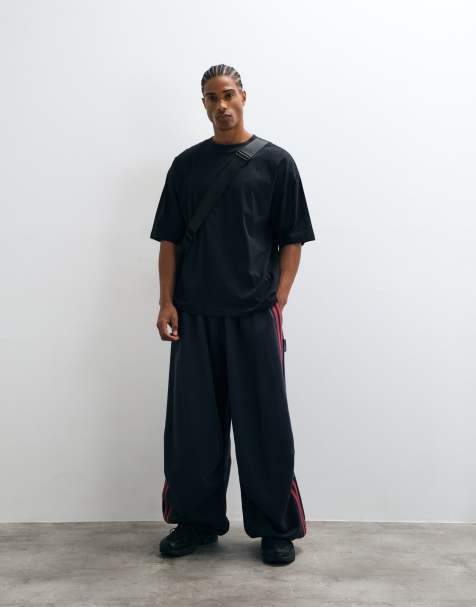 COLLUSION XL sports baggy jogger in charcoal - view 1