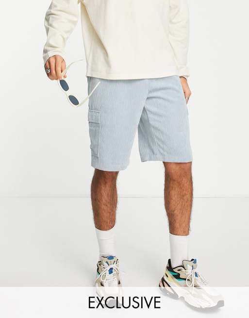 Sky blue cargo hot sale shorts