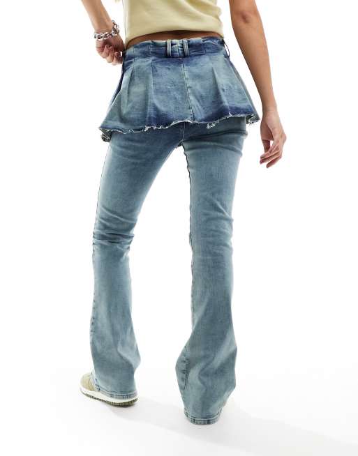 Pantalon 2025 jupe jean